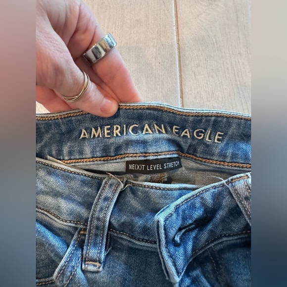 American Eagle Outfitters Dark Blue Skinny Jeans - Picture 2 of 7